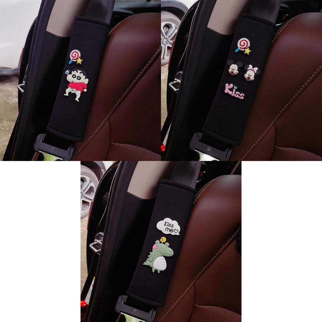 Cute Cartoon Car Seat Belt Shoulder Pad Cover For Summer Long-lasting Four Seasons Female
