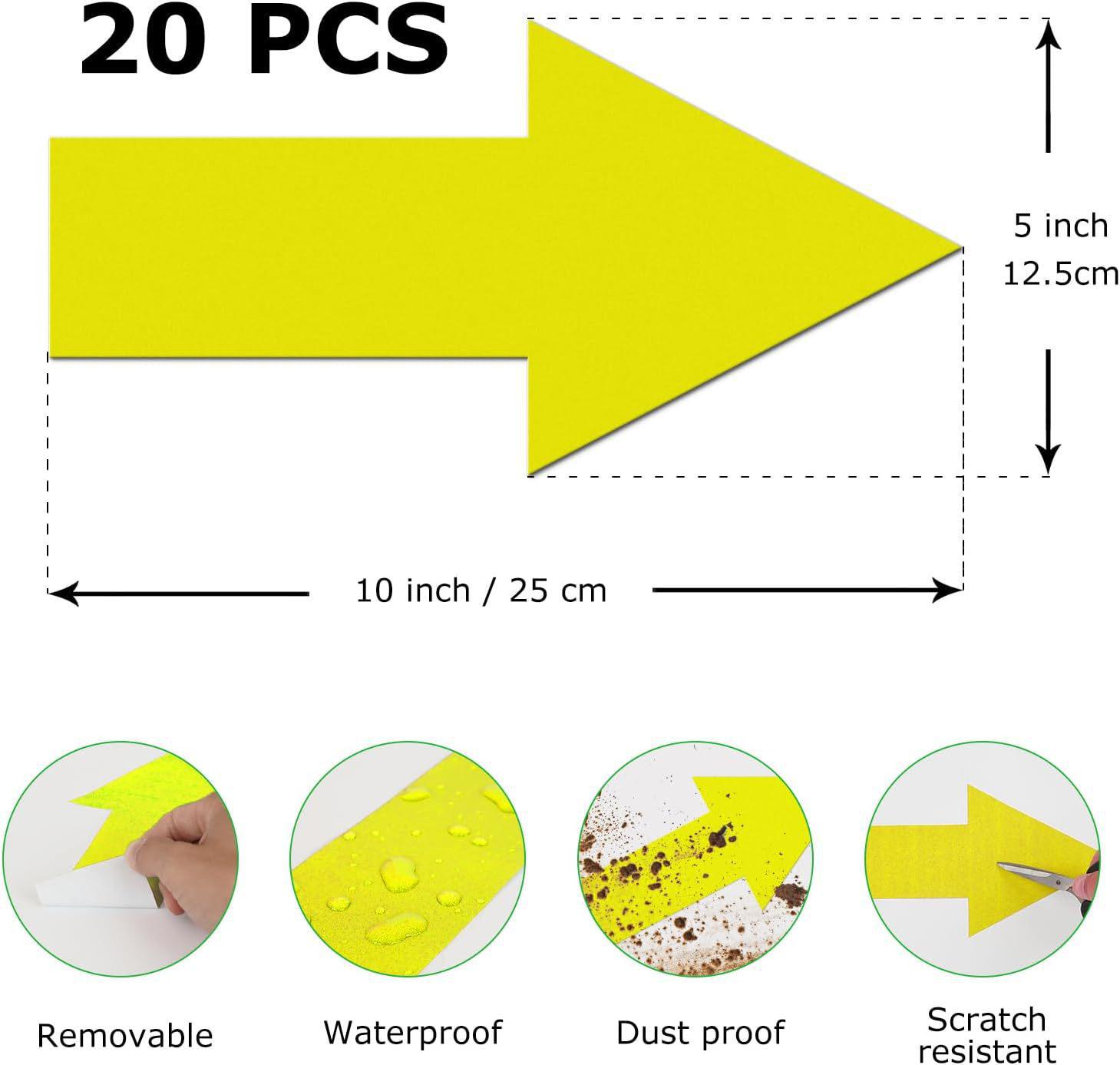 

Красные стрелки самоклеящиеся наклейки для напольной разметки - Съемные виниловые указатели направления