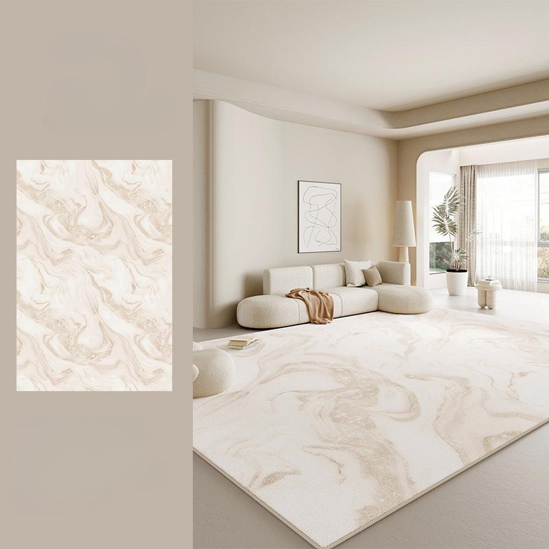 Cream Style Bedroom Decor Plush Carpet Large Area Carpets for Living Room Thick Anti-slip Lounge Floor Mat Fluffy Soft Study Rug