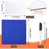 Dry Erase Labels Stickers 24 Pack 3x5 inch Reble Dry Erase Sticky Notes Mini Whiteboard Label Stickers Removable Reble Sticky Labels Dry Erase Post
