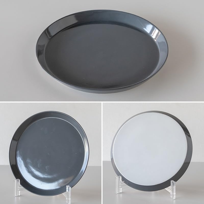 TAMAKI Luonto Plate Talvi Diameter 22cm x Height L, Gray, 2cm, T-962718