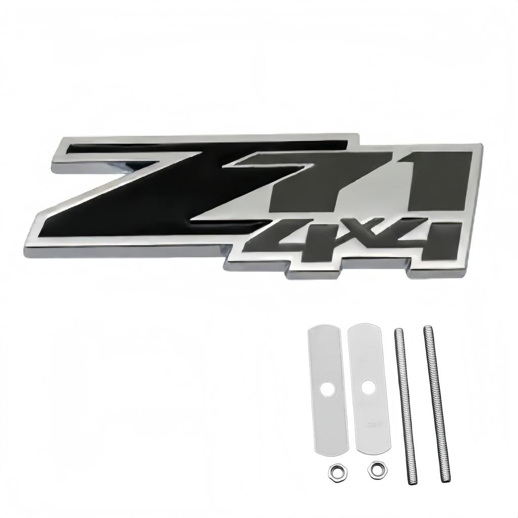3D Metal Car Front Grille Emblem Badge Car Body Fender Rear Trunk Upgrade Version Modification Accessories Sticker Decal