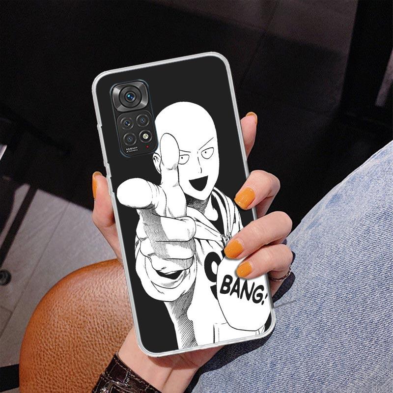 Anime One-Punch Man Phone Case For Xiaomi Redmi Note 15 14 13 12S 12 11 Pro Plus 14S 11S 11E 10 10S 11T 5G Personalized Cover Re