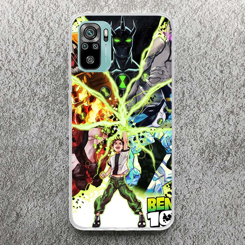 Cartoon Ben 10 Soft Case for Xiaomi Redmi Note 10 9 9S 8 Pro 7 9T 5 Phone Shell Mi 11T 12T 10T 12 11 Lite 6X A3 Cover