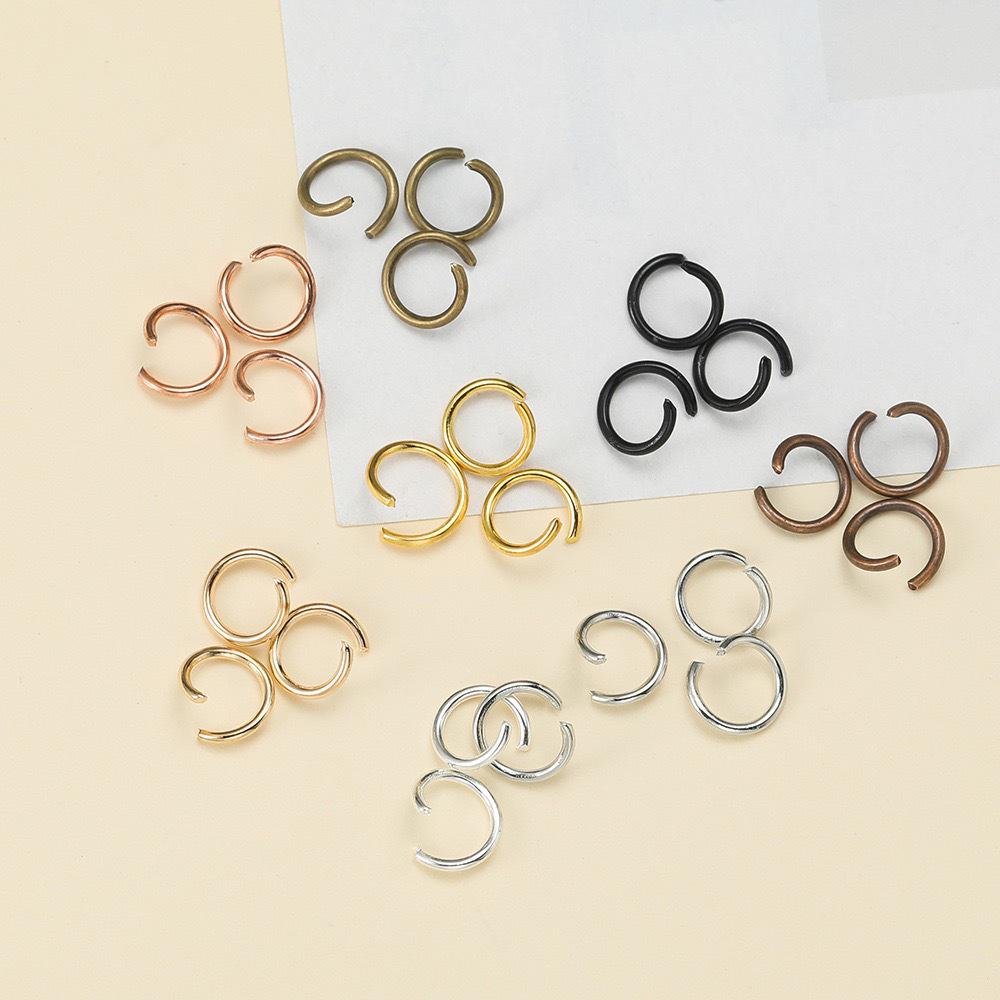 Open Jump Rings for DIY Jewelry: Single Loop O-Ring Connectors for Bracelets and Necklaces