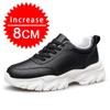 Fashion Man Light Comfortable Elevator Sports Shoes 6cm Height Increasing Sneakers Genuine Cowhide Hidden Heels Lift Casual Shoes for un