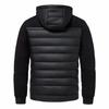Men's Hooded Cotton Padded Jacket - Stand Collar, Patchwork, Warm Winter Casual Sport Jacket