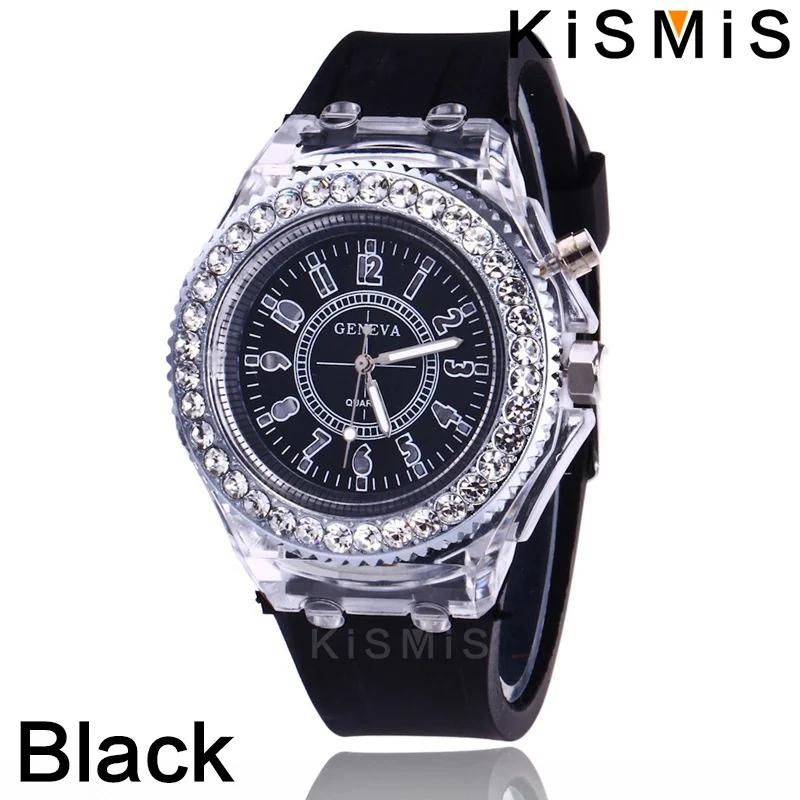 Modische LED Sportuhren, Leuchtendes Persönlichkeits-Strass-Design, Trendige Quarzuhr für Männer, Frauen, Paare, Schick & Praktisch