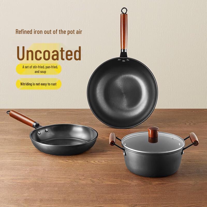 COOKER KING Shangchu Fine Iron 3-Piece Cookware Set