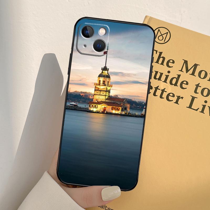 Turkey Istanbul Scenery Building Case For iPhone 16 15 14 Pro Max Plus 13 12 Mini 11 Pro Max Back Cover