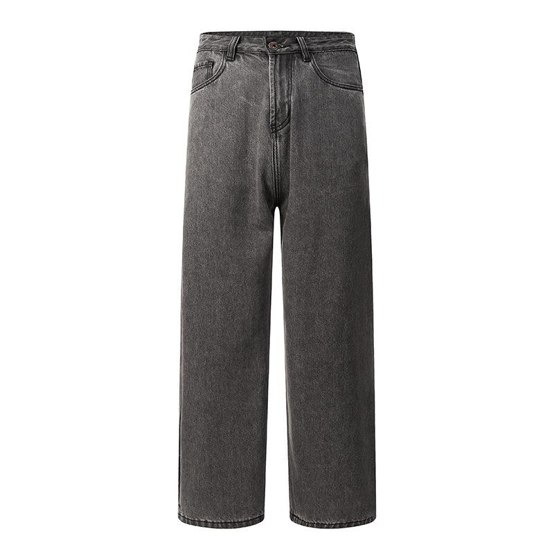Autumn/Winter Men'S Wear | Loose Water Washed Cowboy American Retro High Street Pants Straight Leg Wide Leg Pants Casual Trendy Jeans