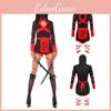Stylish Women Ninja Cosplay Jumpsuit For Halloween Costume And Party Wear