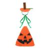 Pumpkin Goose Costume 7 Inch Desk Goose Outfit Halloween Cute Pumpkin Attire with Hat for Tabletop Goose Magnetic Goose Statue Key Holder