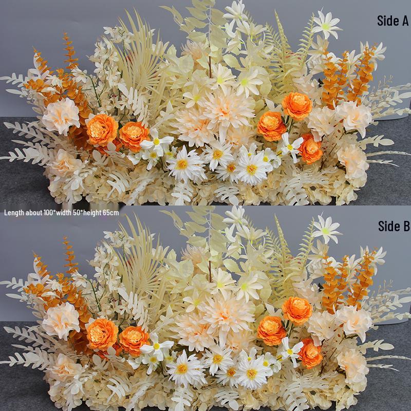 Wedding Aisle Blue Artificial Flower Row Decoration