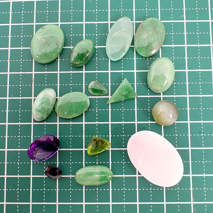 [Used] Amethyst, Jade, Sapphire, Nephrite Cat's Eye, Etc. Loose Stones/j25-10