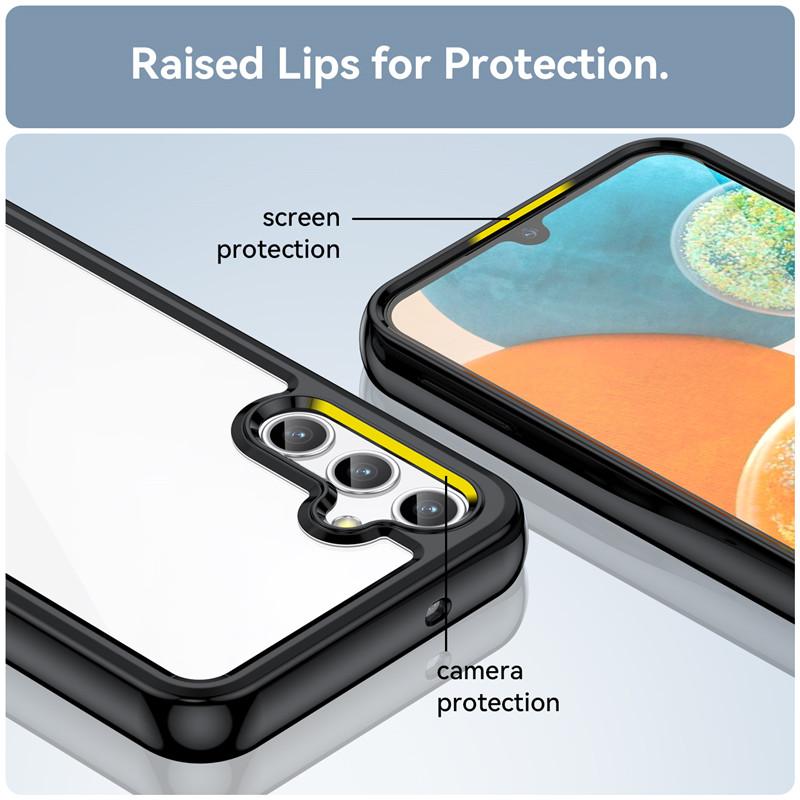 Für Samsung Galaxy A14 4G Hülle Samsung A23 A33 A53 A54 A14 Hülle Bunt Weiche Kante Silikon Transparent Bumper Für Galaxy A14