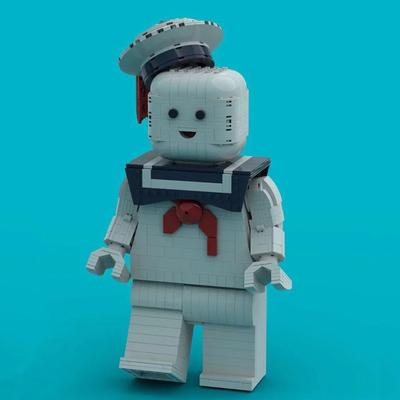 Serie de Filme Faimoasă Echipa de Vânătoare de Fantome Naughty Stay Pink Marshmallow Bloc de Construcție Jucării DIY Bloc de Construcție Cadouri pentru Copii