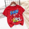 Paws Patrols Cool TShirt Skye Chase Summer Oneck Tops Boy Girl Number Tees Animal Baby Birthday Clothes Cartoon Casuals Tops