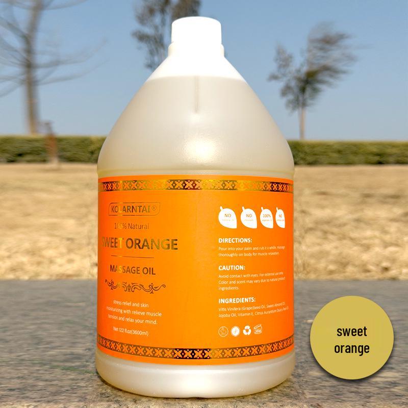 Thailand Imported Body Massage Essential Oils 3600ml - Lavender, Sweet Orange, Ocean, Jasmine, Rose, White Tea, Gua Sha Back Opening