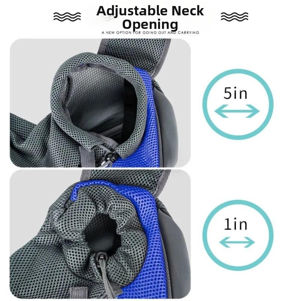 Hands-Free Cat Carrying Bags Oxford Cloth Travel Shoulder Bag New Mesh Sling Bag  for Outdoor