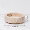 Natural Marble Storage Tray, Circular Fruit Tray, Living Room Desktop Container, Snacks, Small Accessories, Kitchen Organizer