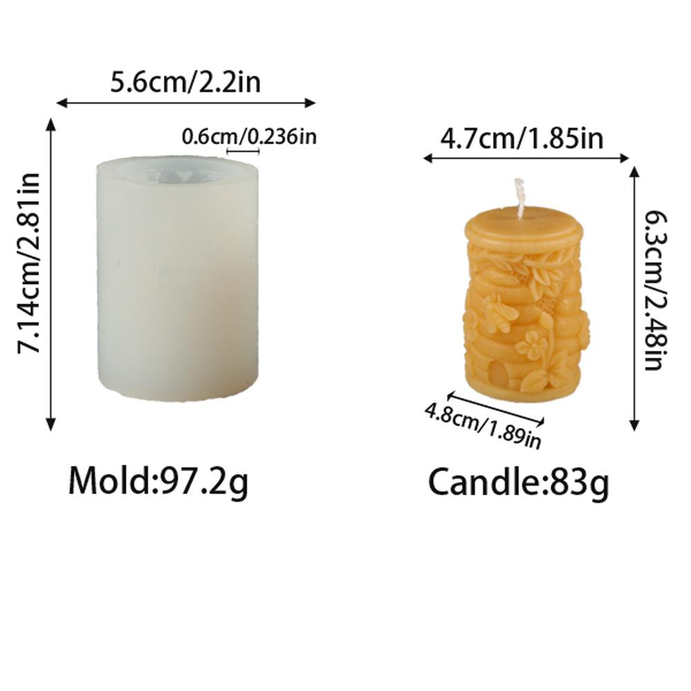 3D Honeycomb Silicone Candle Mold DIY Honeycomb Gift Box Candle Gypsum Mold Honeycomb Production Set Home Decoration Gift