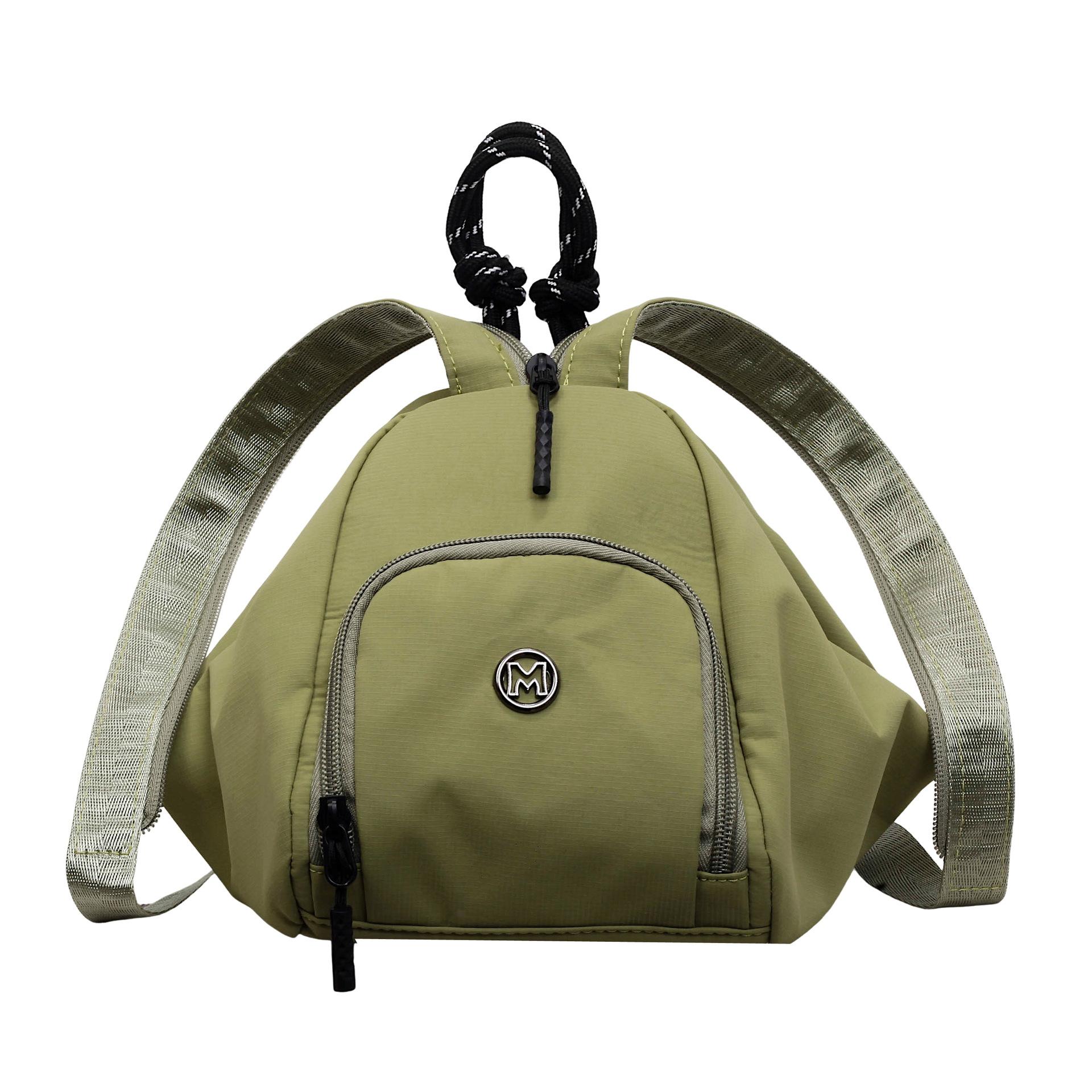 

Triangle Dumpling Backpack Spring And Summer Messenger Bag Multi-Back Method Messenger Backpack Multi-Purpose Small Bag зелений
