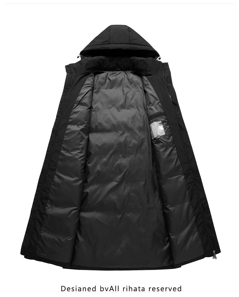 2025 Unisex Hooded Warm Winter Jacket - Long, Cold-Protection Style for Youth