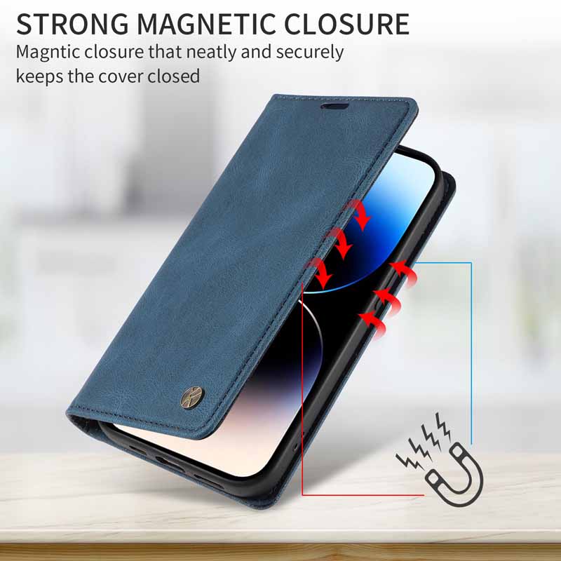 Leather Case For Samsung Note 20 Ultra 8 9 10 Lite S10 Plus S9 S8 S7 Edge S10E Flip Wallet Cover for Galaxy M15 M35 M55 Fundas