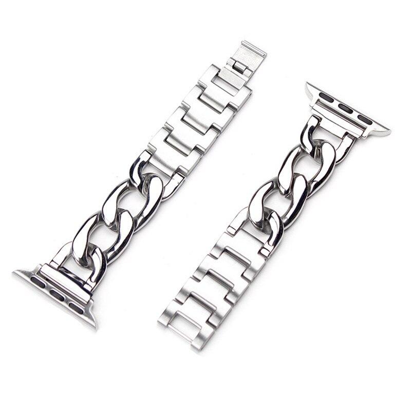 Metallic Chain Strap for Apple Watch Band 45mm 41 49 38 40 44 46 42mm Watchband for IWatch Series 4 5 6 7 8 se 9 10 11 12 Ultra 3