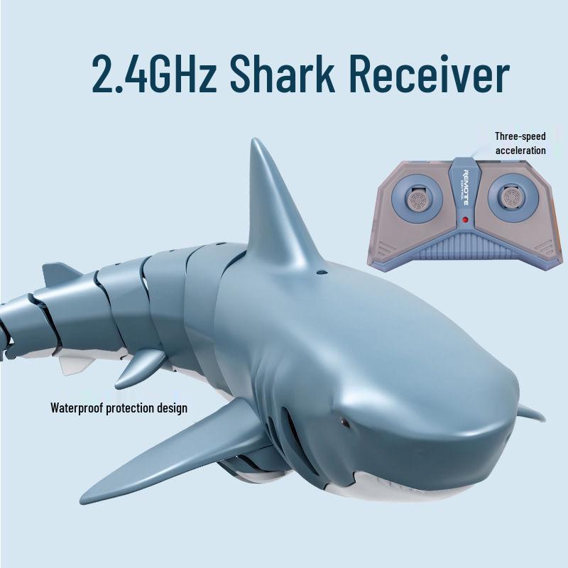 Shark Remote Control Electric Toy - 2.4G, Long Battery, Water Play