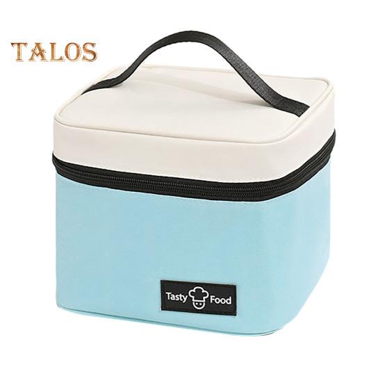 Izolowana torba o dużej pojemności Przenośny uchwyt Zamek błyskawiczny Wodoodporna folia aluminiowa Piknik na świeżym powietrzu Bento Lunch Owoce Artykuły spożywcze Żywność Torba termiczna