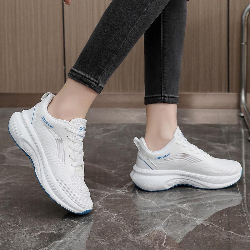 Women's New Breathable Mesh Mesh Shoes Versatile Casual Single Shoes Lightweight Soft Sole Small White Shoes
