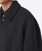 Musinsa Standard Wool Blend Maxi Balmacaan Robe Coat [Charcoal Grey]