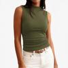 Women's Fashionable Minimalist Slim-Fit High-Neck Sleeveless Top
