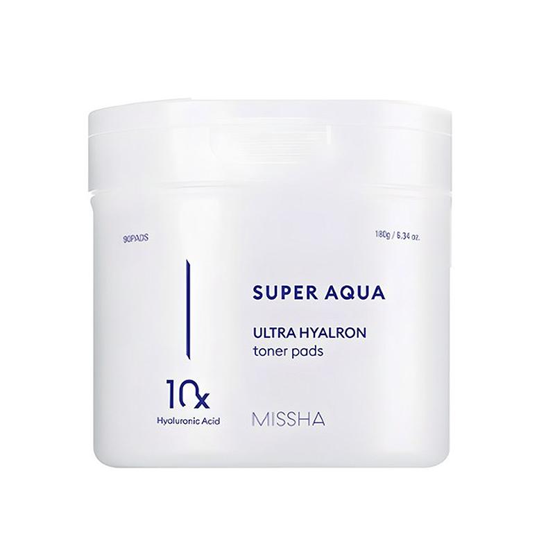 MISSHA Super Aqua Ultra Hyalron Тонер-пэды 180г (90 колодок)
