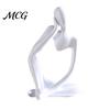 Minimalist Art Statue Thinker Statue, Modern Abstract Sculpture, 3D Printed Home Office Decoration Collectible Figurine for Bookshelf Desktop