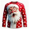 Christmas T-Shirt for Men 3D Santa Claus Print Casual Short Sleeve Tee Shirts Fashion O-Neck Top New Year Gift Oversized T-Shirt