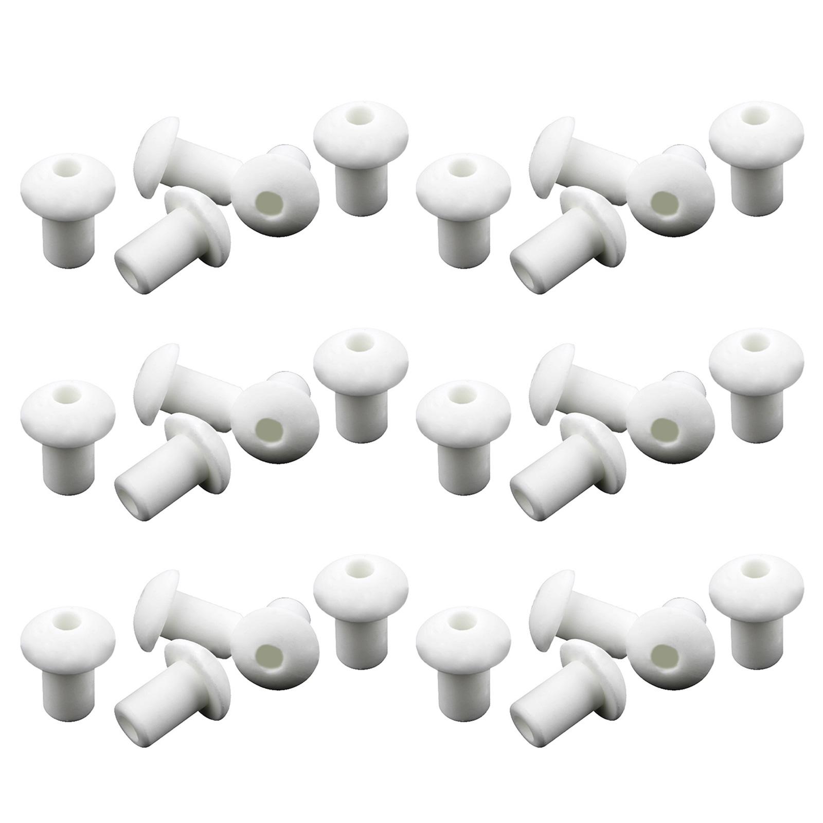 30Pieces Ceramic Wick Holder Set for Oil Lamp Porcelain Oil Lamp Caps Component Easy To Use Lamp Wick Stands 1