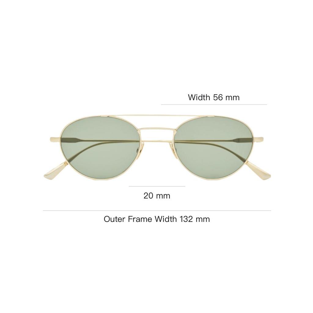 Saint Laurent Full Frame Design Metal Round Sunglasses Women sunglasses Gold 843062Y9969