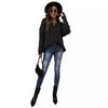 Women's Top, Thickened, Fried Dough Twists Knitted Sweater, V-neck Design, Fashionable Hooded Top, Loose Pullover Sweater