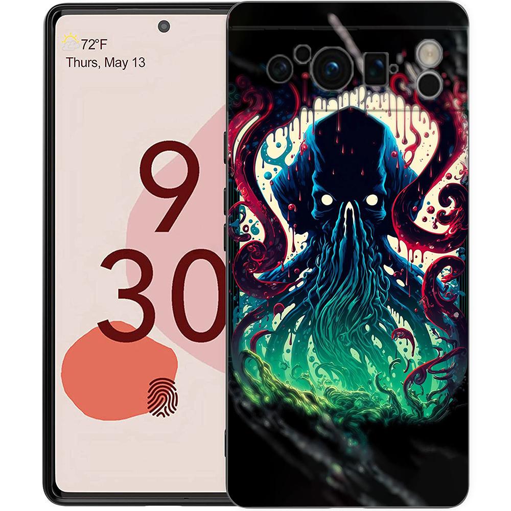 

Чехол для телефона для Google Pixel 9 8 7 6 7A 6A Pro Ударопрочный Мягкий ТПУ 9 Pro XL Чехол Сумка Глаз Ктулху Coque Bag Google Pixel 9 Pro