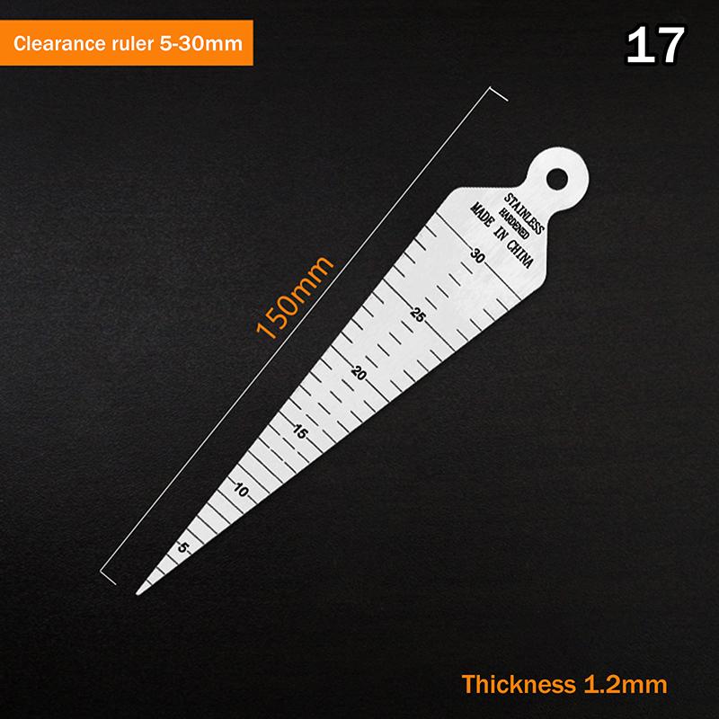 Multi-size Stainless Steel Hole Measuring Tool Taper Gauge Feeler Inner Diameter Ruler Measuring Probes Aperture Measurement