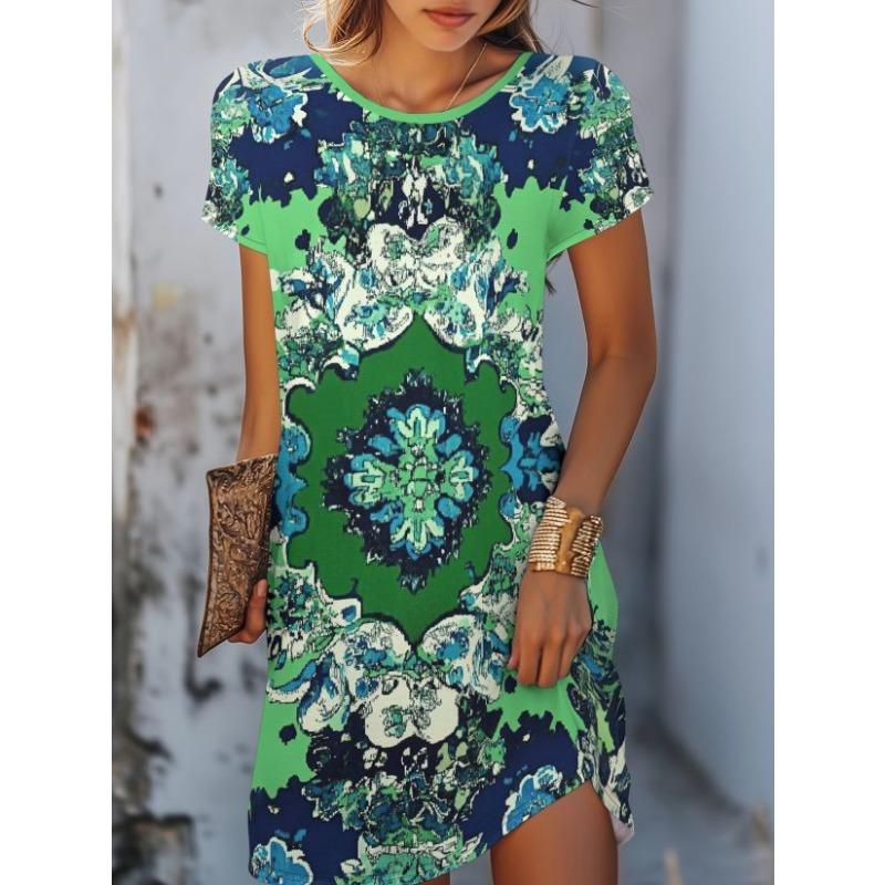 Women's Fashionable Dress, Cute Little Animals and Floral Prints