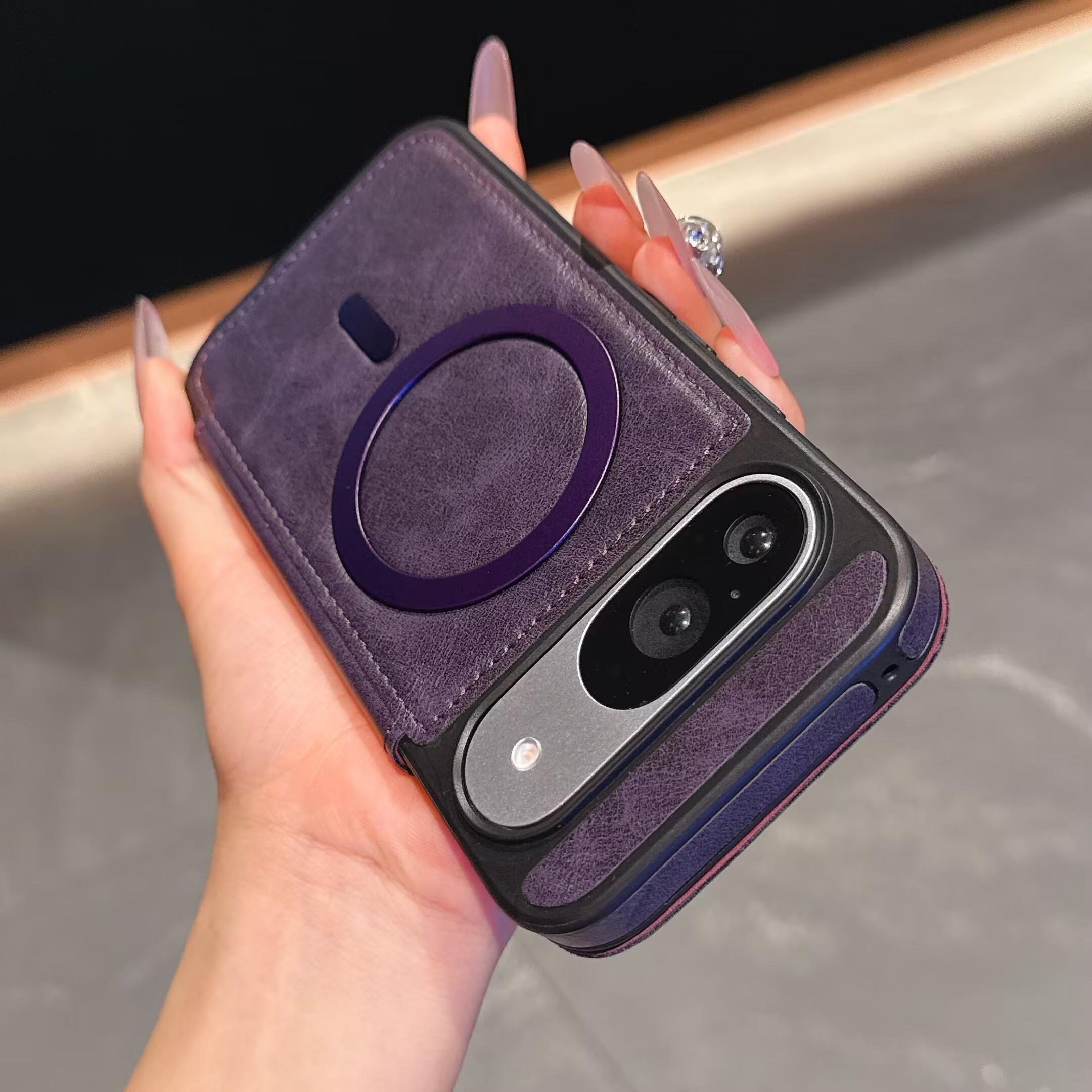 

Leather Case for Google pixel 9Pro 9A 8 9 Pro XL Magnetic Flip Cover Shockproof Full Protection Wireless Charging with Card Slot Google Pixel 8