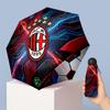 Parapluie Pliant Compact Mini 5 Plis 8 Baleines Imprimé Motif AC Milan Coupe-vent Imperméable Léger Portable