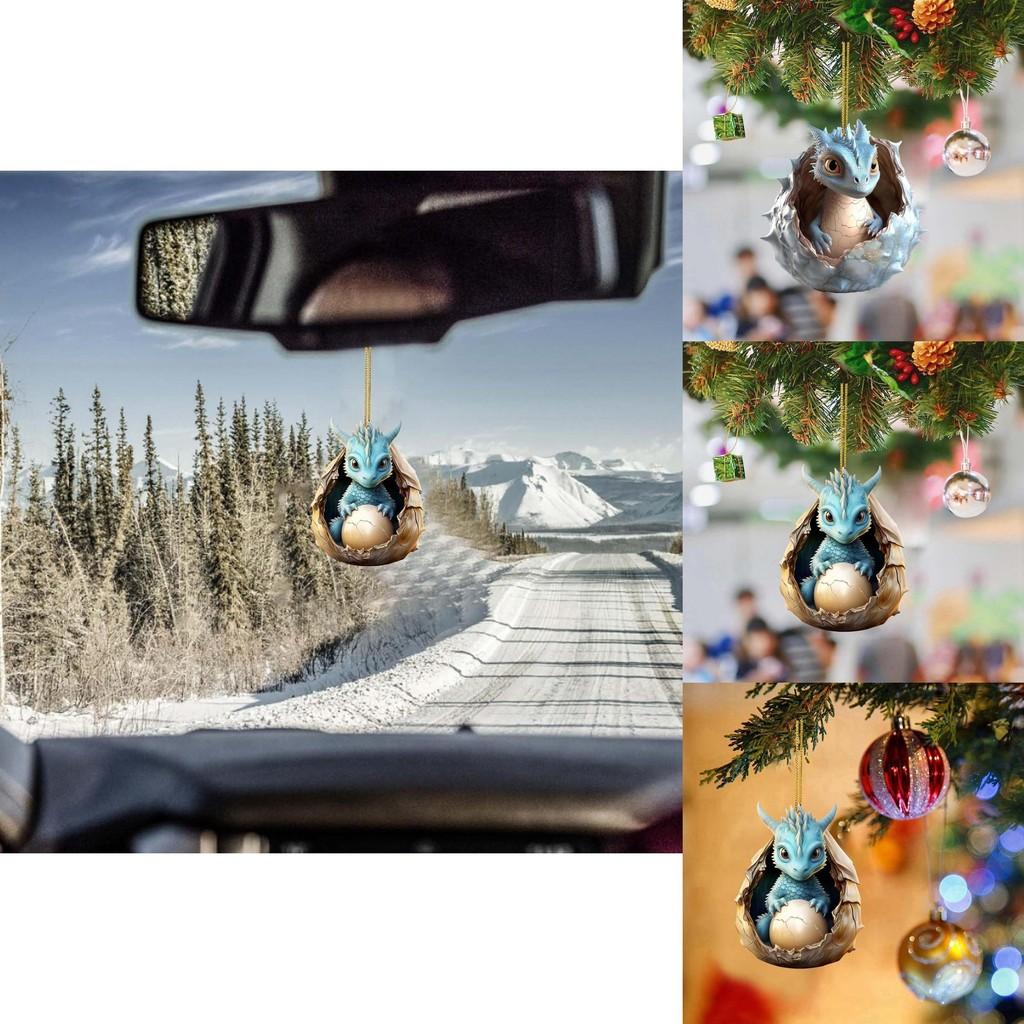 Adorable Cartoon Dragon Baby Christmas Ornament For Festive Family Decoration