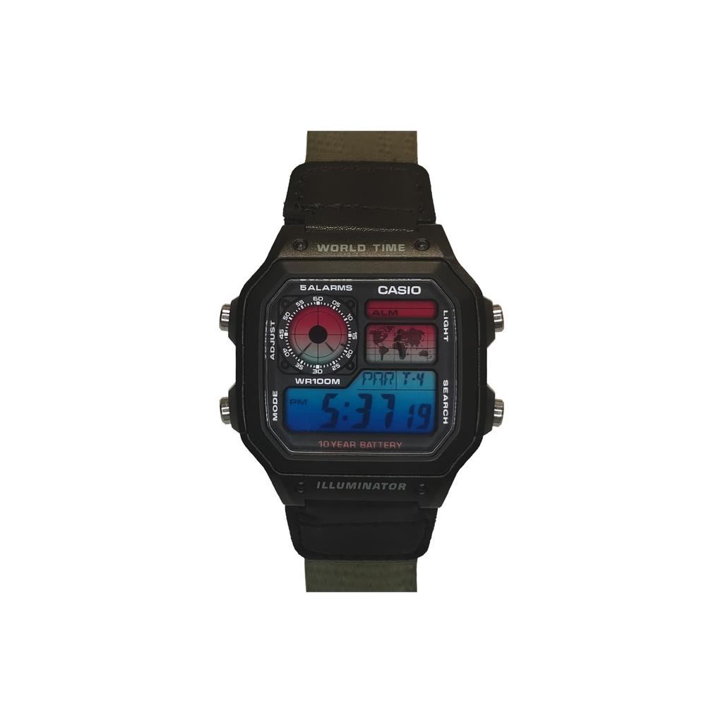 CASIO Unisex YOUTH Black Watch AE-1200WH-1A(Watch3--)
