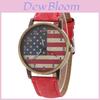 Vintage Graffiti States Canvas Watch With Quartz Movement For Unisex Wear