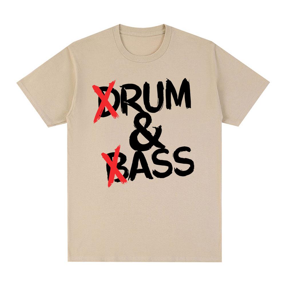 Funny Drum and Bass T Shirts Rum and Ass Lovers Jokes Short Sleeve Cotton Soft T-shirt Unisex Fashion Casual Tee Shirt Tops